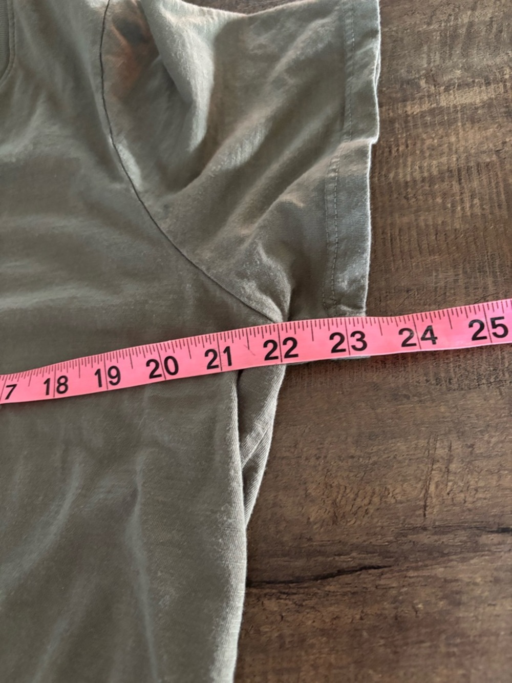 Marine Layer Women's Short Sleeve V-Neck Tee in Olive - Picture 6 of 8